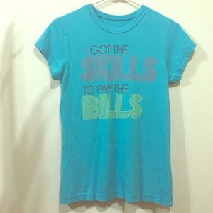 Local Celebrity blue cotton tee